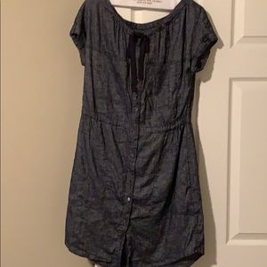Theory Navy Linen dress sz 6